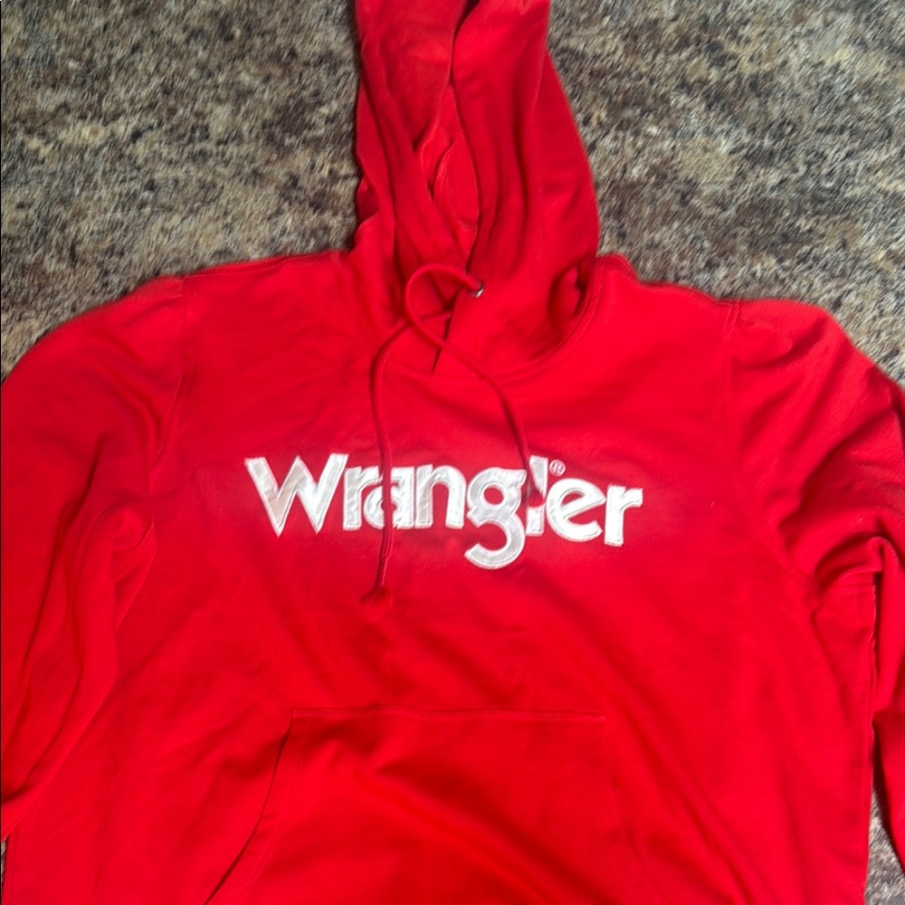 Wrangler Bold Red Pullover Hoodie